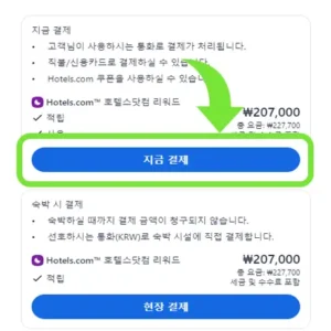 3. 지금 결제 버튼 클릭 후 결제 페이지로 이동