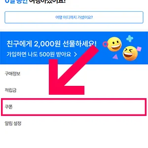 3-쿠폰 항목 선택