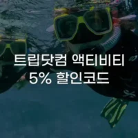 12월 트립닷컴 할인코드 - 전 세계 액티비티 5% 할인 쿠폰 코드