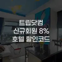 [트립닷컴 신규 회원] 12월 호텔 할인코드 최대 8% 추가 할인