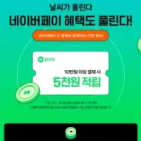 여름 성수기를 위한 네이버페이와 클룩의 특급 적립 이벤트!